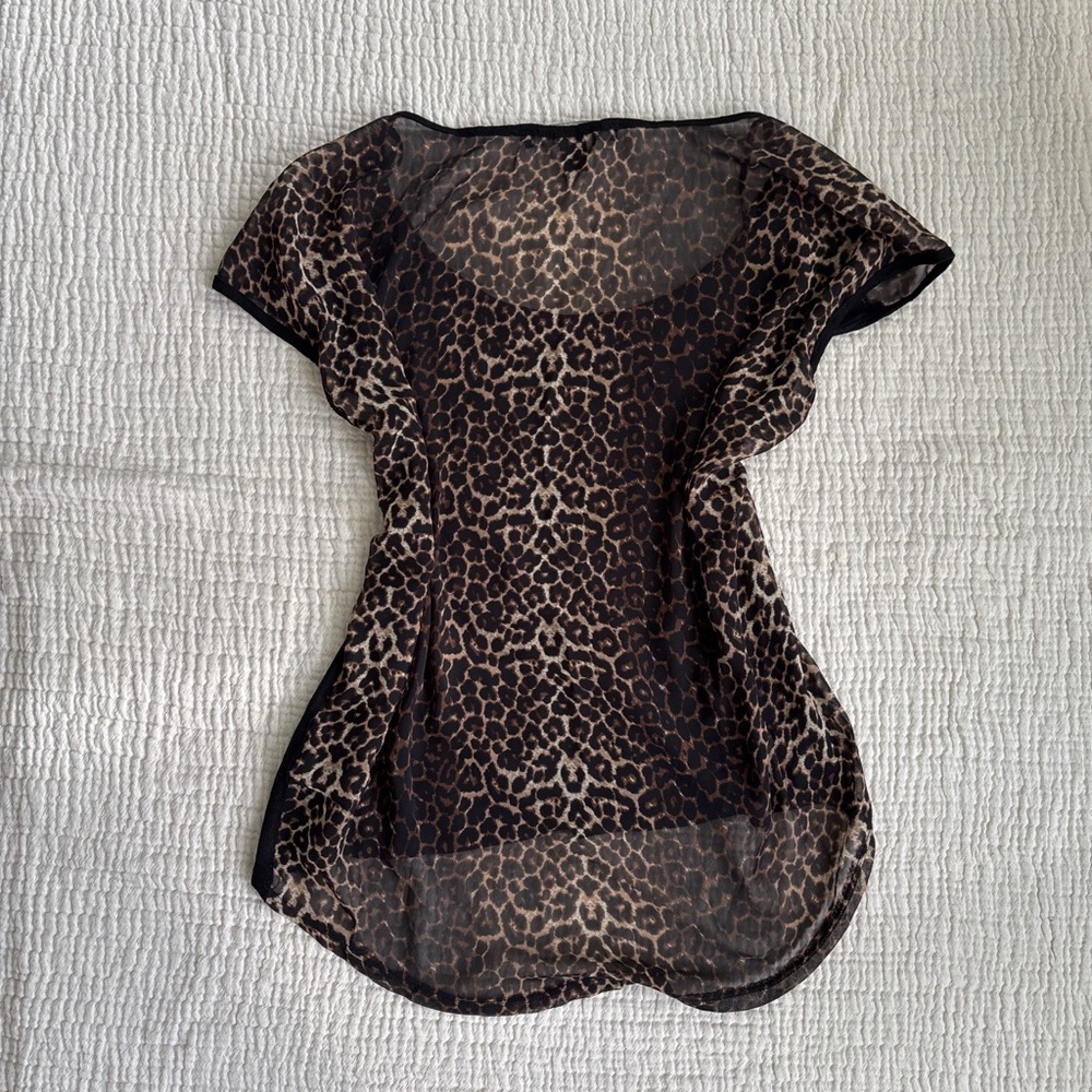 Forever 21 cheetah print top - Picture 3 of 4